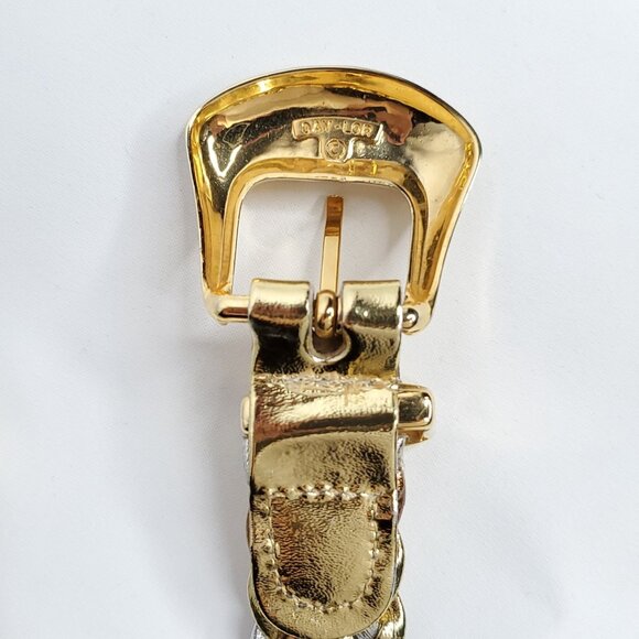 Womens Metallic Braided Belt Vintage Day Lor Silver Gold Bronze Tone Vintage - Picture 4 of 4